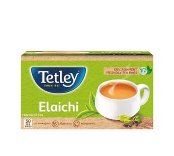 TETLEY ELAICHI TEA BAGS (50 TEABAGS) | GREEN CARDAMOM FLAVOURED CHAI | FINEST ASSAM TEA
